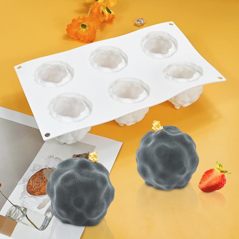 3D 6 Cavity Planet Mousse Cake Mold Jelly Pudding Chocolate Silicone Mould Diy Plaster Soap Model Kitchen Baking Tools