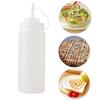 240ml Condiment Squeeze Bottles Enduring Plastic Squeeze Squirt Bottle For Ketchup BBQ Sauces Syrup Condiments Dressings Bottle