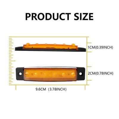 10 Pieces  Side Marker Warning Lights Indicator Light Signal Light Car Signal Rear Brake Warning Rear Light LED 12V 24V