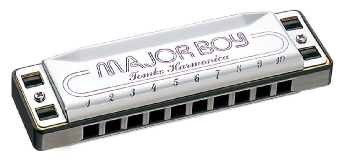

TOMBO 10 Holes Harmonica F# Major Boy 1710