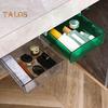 1 Set Under Desk Storage Box Pull-out Storage Transparent Practical Self-Adhesive Under Desk Drawer Home Use