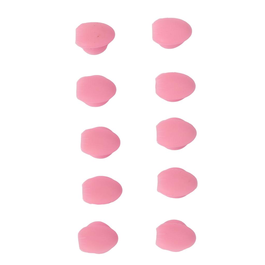 10pcs Couvercles de Pinceaux à Lèvres Ventouse en Silicone Empêchent la Perte Anti-Poussière Couvercle Protecteur de Pinceau à Lèvres