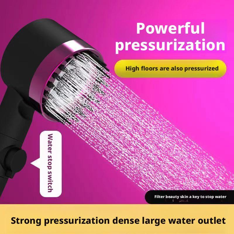 Spray Pressurized Shower Hair Dryer Nozzle Ultra-high Pressure Shower Head Massage Bathroom Yuba Bath Shower Head