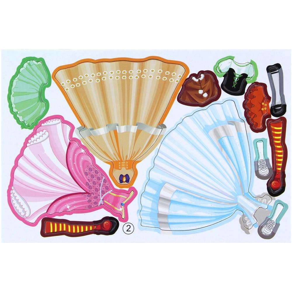 Magnetyczne Puzzle Lalka do Ubierania Model Stylizacja 58 szt.