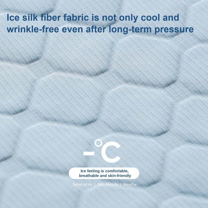 3D Summer Cooling Ice Silk Seat Cover Universal Gel Seat For Car Office Breathable Cushion Mat Car Pad Auto Interior Accessories