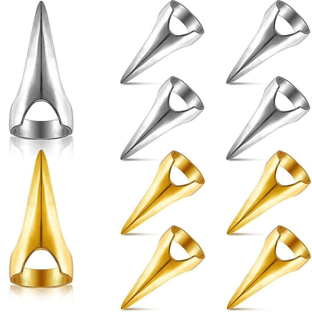 Minimalist Punk Wolverine Claw Nail Ring Accessory