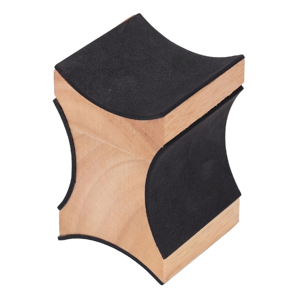 Guitar Neck Rest 2 Heights Solid Wood Support Soft Sponge Cushion Guitar Neck Rest Pillow for