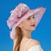 Summer new organza bucket hat outdoor travel beach sun protection visor versatile anti-ultraviolet hat women