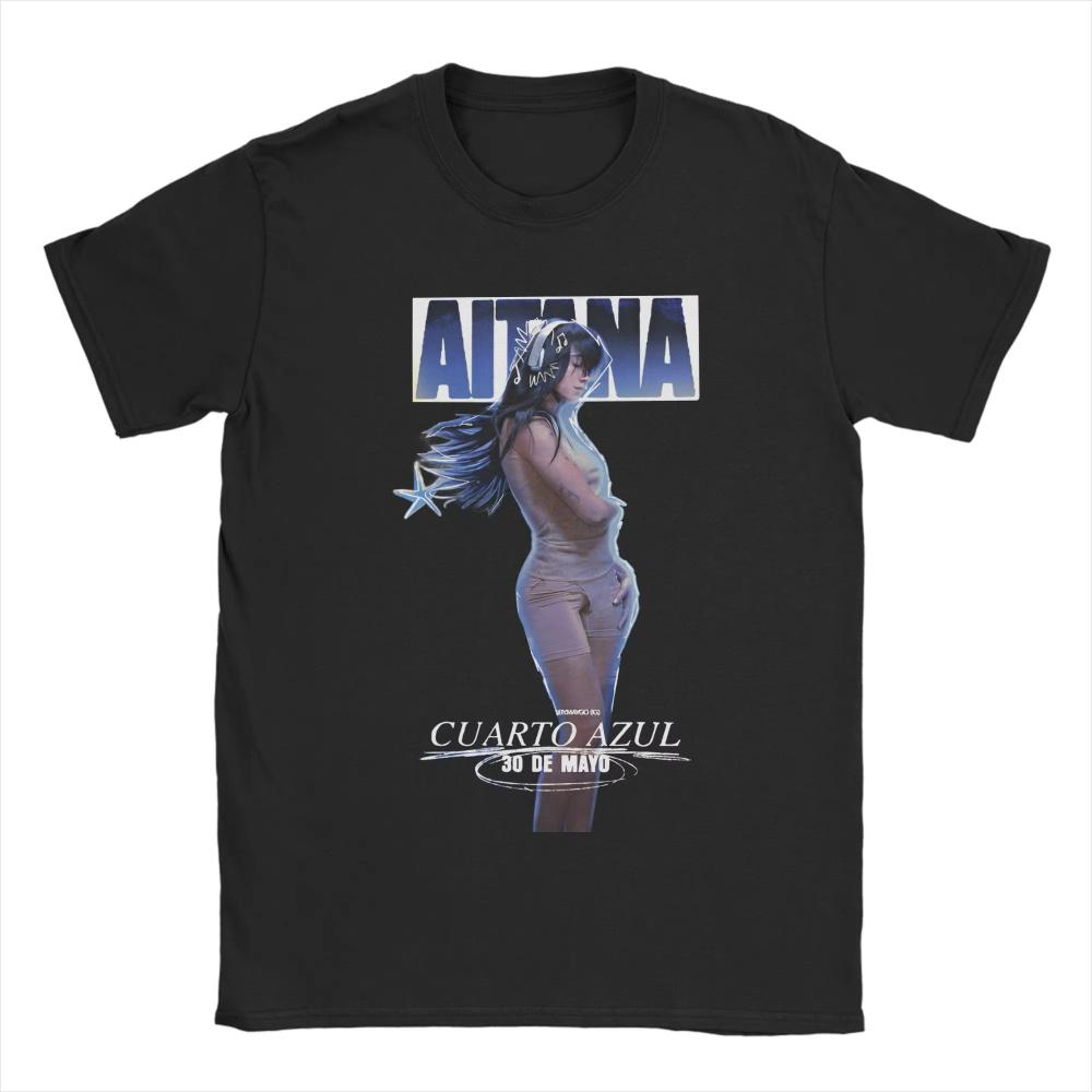 Aitanas Cuarto Azul Album Men's Women T Shirt Fashion T Shirts Short Sleeve Aesthetic Tshirt Summer Cotton O-Neck Oversize Tees