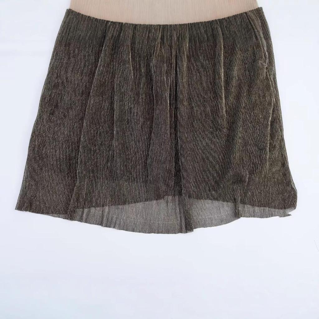 Spring 2025 European & American Style Women's Fashion Deep V-Neck Sleeveless Waist-Hugging Long Dress