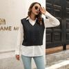 Dame S Drejet Strikket Vest Sweater Til Efterår Vinter