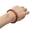 Fashion Polygon Resin Bracelet Classy Brown Leopard Mottled Bangle Jewelry All-Matching Accessories Gift for Valentines Day