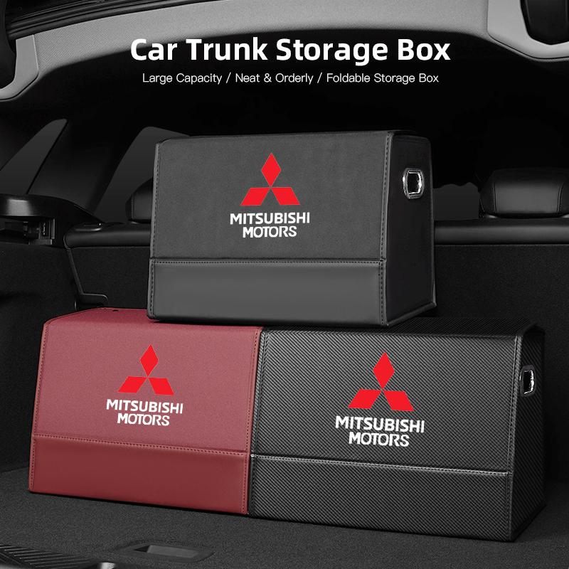 Schlüsselanhänger Auto Kofferraum Organizer Lederbox Mehrzweckwerkzeuge Große Kapazität Aufbewahrungstasche Faltbar Für Mitsubishi Eclipse ASX Ralliart