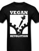 Vegan Revolution T Shirt Tee Vegetarian Protest Animal Rights ALF Organic