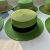 New Hat Women's Spring and Summer Flat Top Top Hat Adjustable French British Sunshade Sunscreen Travel Versatile Seaside