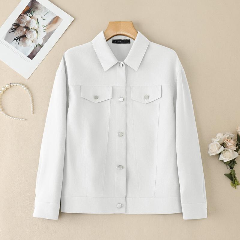 ZANZEA Women Casual Turn Down Collar Loose Long Sleeve Blouse