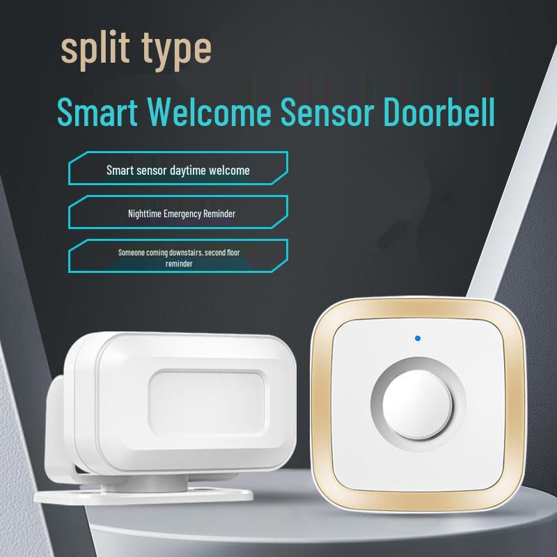 Entrance Sensor Doorbell: Split-Type Voice Prompt & Greeter