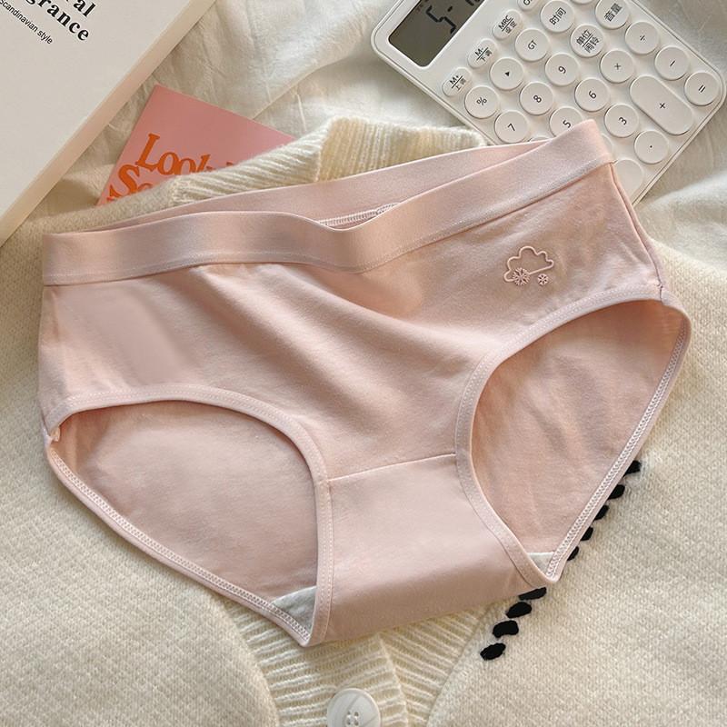 Comfortable Cotton Women's Underwear With Simple Weather Patterns And Breathable Fabric For Everyday Use