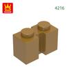 129Pcs/lot NO.4216 Modified1 x 2 featuring Groove Brick Moc Colour Accessories Works With featuring Block DIY Children's Toy Assembly Parts