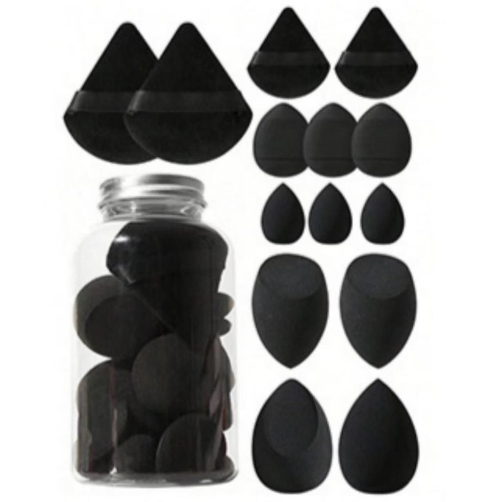 14pcs Makeup Sponge Set Canned High Quality Non-Latex Soft For Liquid Bb Cream Powder Application Dry Wet Dual-Use Powder Puff