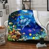 Underwater Dolphins And Colorful Fish Home Customize Your Name Blankets Comfortable Soft Lightweight Allseason Versatile Blanket Perfect For Picnics