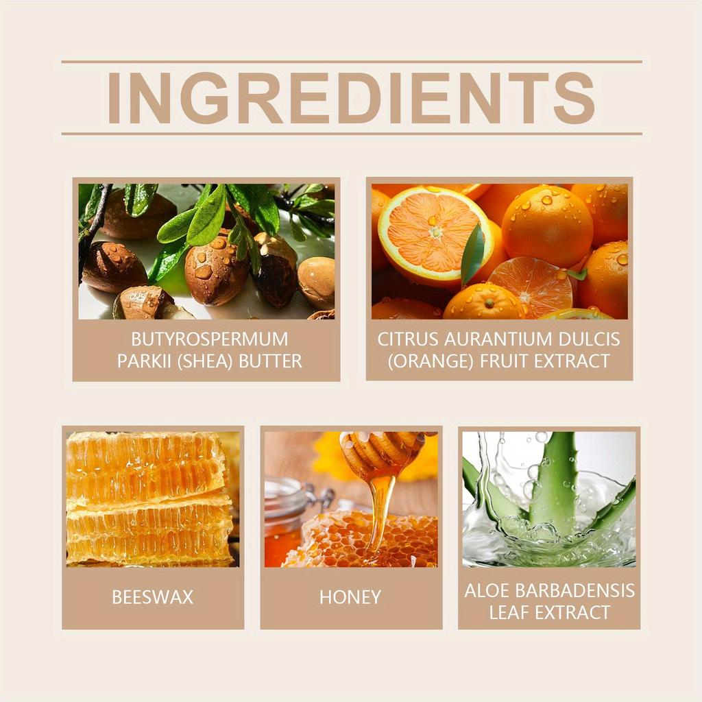 Moisturizing Beige Lip Balm Perfect for Dry Autumn and Winter Seasons. It Prevents Dry Skin and Protects Lips