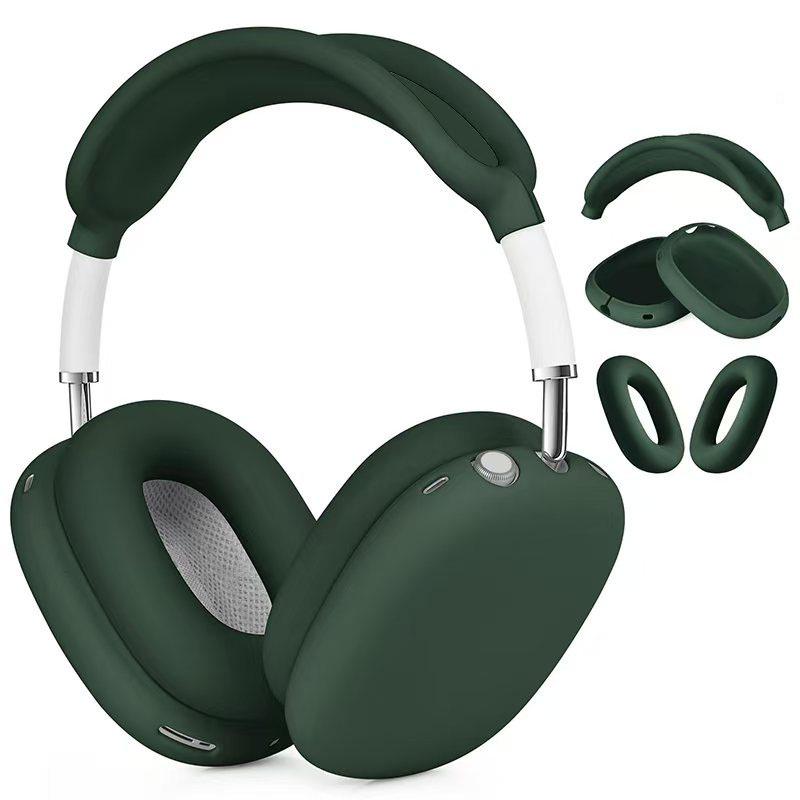 Solid Color Silicone Protective Case for AirPods Max - Over-Ear Soft Shell Cover