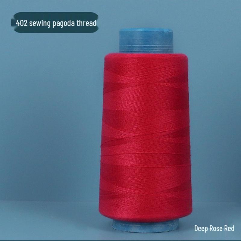 402 Polyester Thread: Black & White Sewing Thread for Hand Needlework and Household Sewing Machines