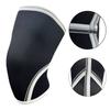 2026 Custom  7mm Nylon & Cotton Gym Sports Weightlifting Powerlifting Knee Pads Compression Sleeves Adjustable Strap