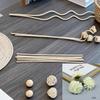 NEW 11Pcs Hydrangea Flower Rattan Sticks Champagne/Pink - Flameless Fragrance Diffuser for DIY Home Decor & Ornaments