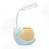 Adorable Children's Lamp with Pen Holder, LED Desk Light Suitable for Kids, Snail-Shaped USB Rechargeable Learning Lamp with Eye Protection