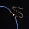 Elegant Crystal Beaded Bowknot Necklace Women Simple Clavicle Chain Choker