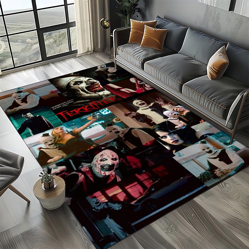 

27 Style Terrifier Horror Movie Halloween Gift Area Rug Carpet for Living Room Bedroom Home Decor,kids Non-slip for Sofa Doormat 40x60cm( 15x23in )