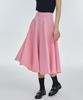MANAVIS7 Flare Spandex Long Skirt [Pink]