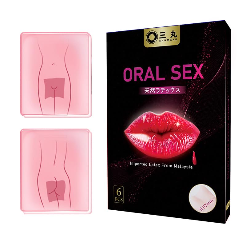 Sanmaru Blowjob Latex Dam Adult Goods for Men Clitoris Squirting of 6 Blowjob Licking Fruit Scent Flexible High Elasticity Ultra Thin Adult Toys