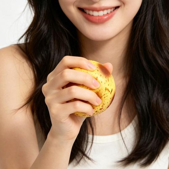 Stress Relief Toy Realistic Mashed Potato Skin Soft Filled Fidget Toy Slow Recovery Dough