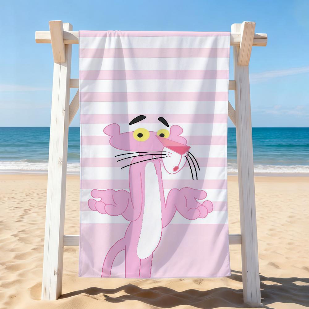 Cartoon cute P-PAN T-THER P-PINK Towel Drying Bath Towel Applicable To Light Swimming Camping Yoga Beach Out