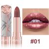 DUNUF 7-Color Metallic Shine Lipstick, Glitter Shimmer Waterproof Long-Lasting Lip Makeup