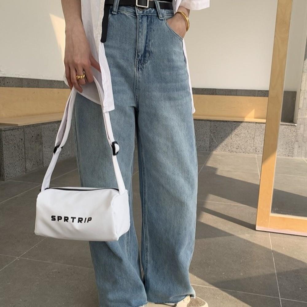 Adjustable Strap Sports Messenger Bag Casual Crossbody Pillow Bag Oxford Cloth Square Bag  Outdoor