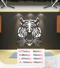 3D Tiger Head Mirror Wall Stickers Creative Wallpaper Self-adhesive Acrylic Wall Decal Living Room DIY Art  Home Wall Decor