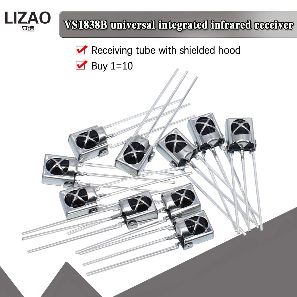 11PCS VS1818B Metal Shielded Infrared Receiver Head 18kHz Wide Voltage 1.7V~1.1V Anti-interference IR Sensor For Audio