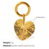 Light Luxury Colorful Heart Zircon Pendant, Colorful DIY Charm for Bracelet, Necklace & Earrings