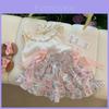 Adorable Summer Girl's Dress Set With Floral Print Soft Cotton And Elegant Sleeveless Design