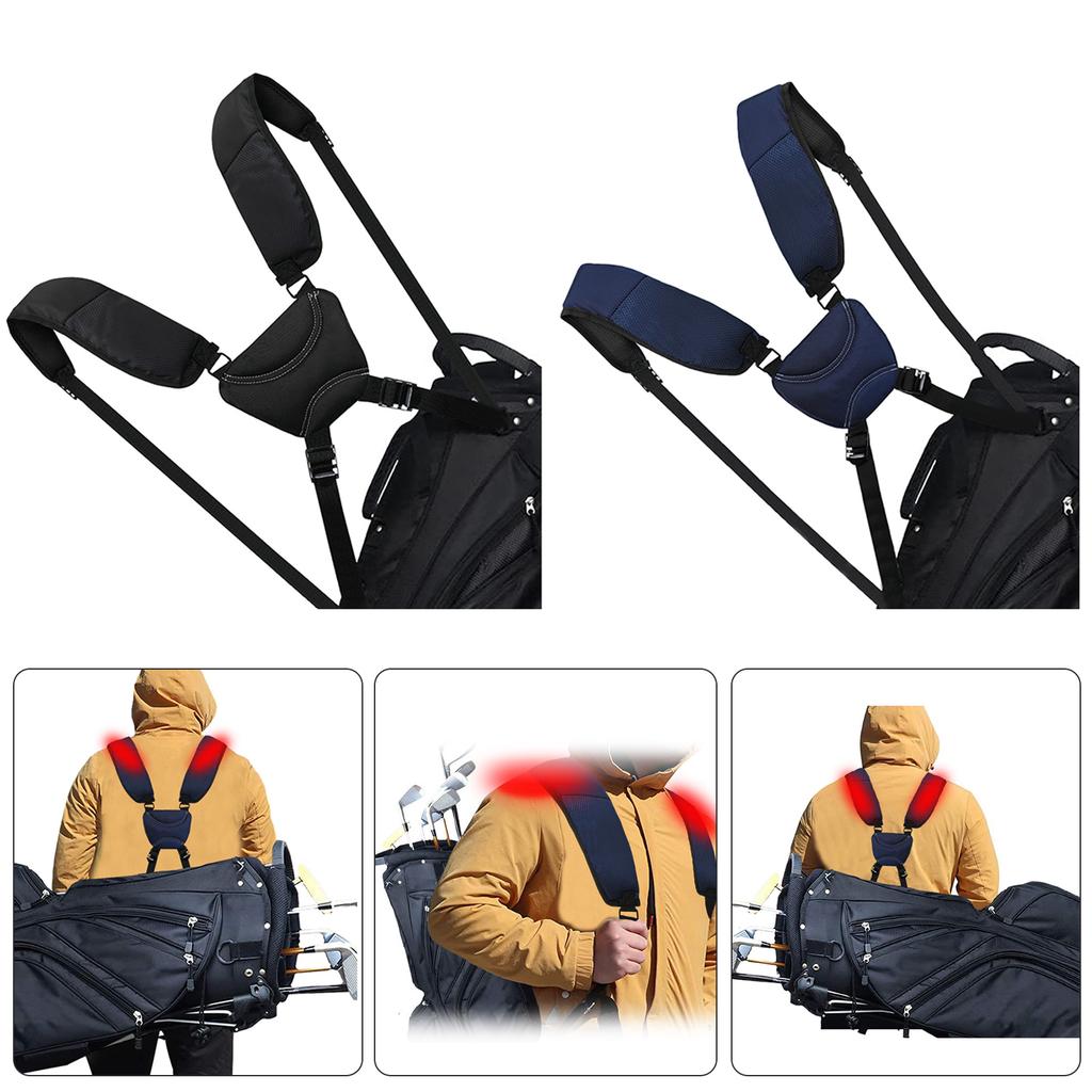 Waterproof Golf Bag Shoulder Strap Universal Golf Backpack Carry Strap Padded Golf Carrying Bag Strap Comfortable