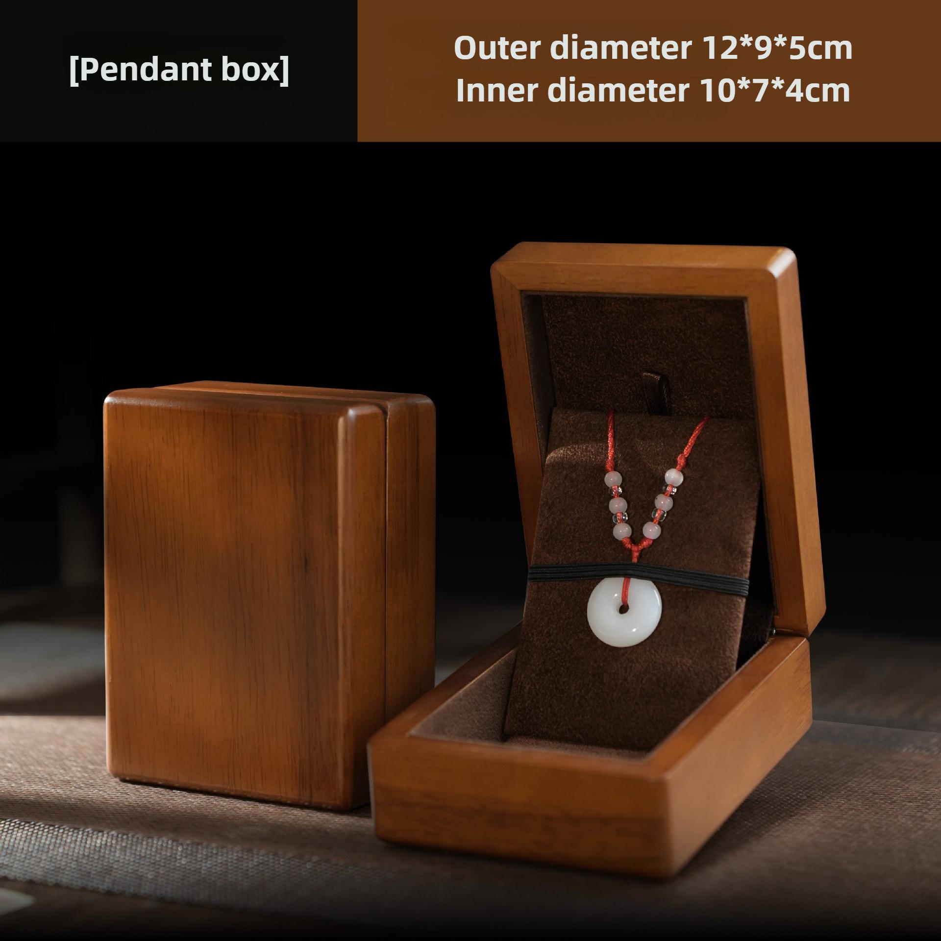 

Retro Necklace Storage Boxes Jeweler Bracelet Display Case Jewellery Gift Packaging Box Wooden Jewelry Trinket Organizer Cases