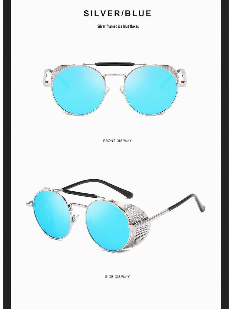 Retro Steampunk Reflective Windproof Sunglasses