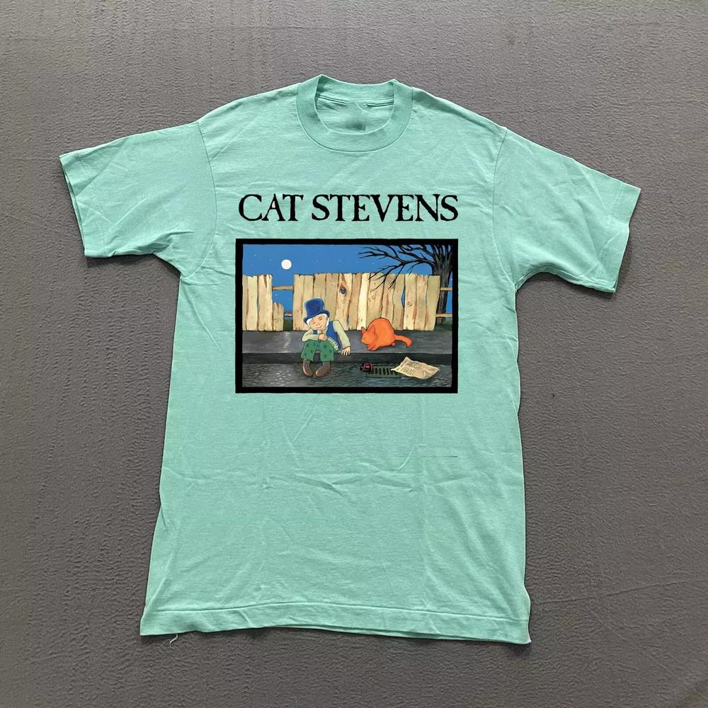 

Rare Cat Stevens Album Unisex Green T Shirt Size S-5XL Unisex T-Shirt XXXXL