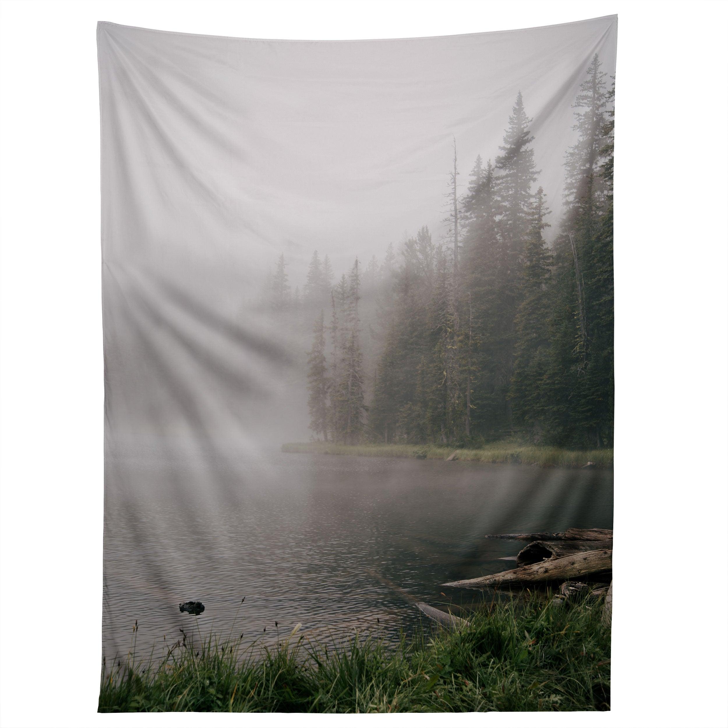 FOGGY LAKE tapestry 75x100
