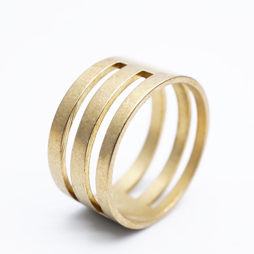 Pure Copper Handmade Jewelry Ring Tool with Hanging Loop and Opening Ring Inner Diameter 17 Asian