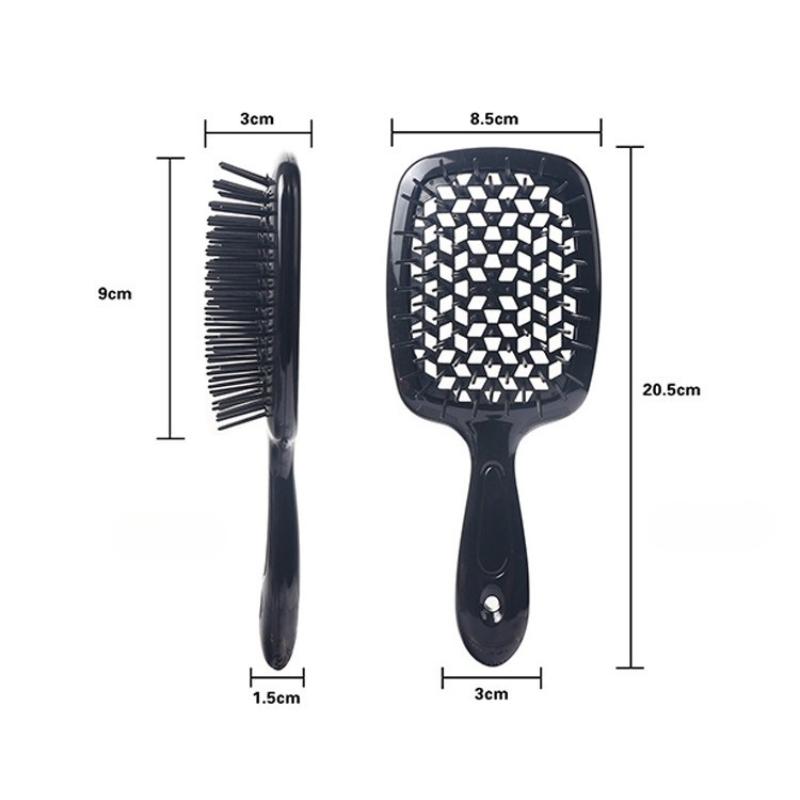 Massage cleaning hair brush, hollow wet curling brush, tail comb, edge curling brush